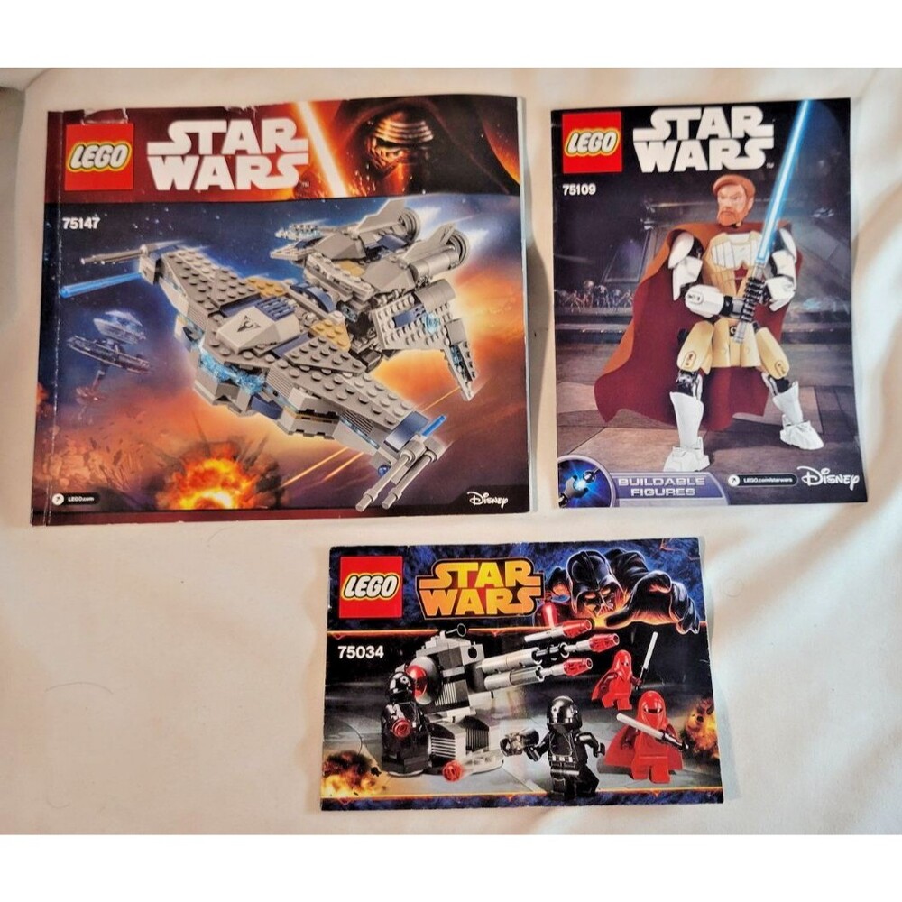 Lego Star Wars Instruction Manual Lot (75034, 75147, and 75109)